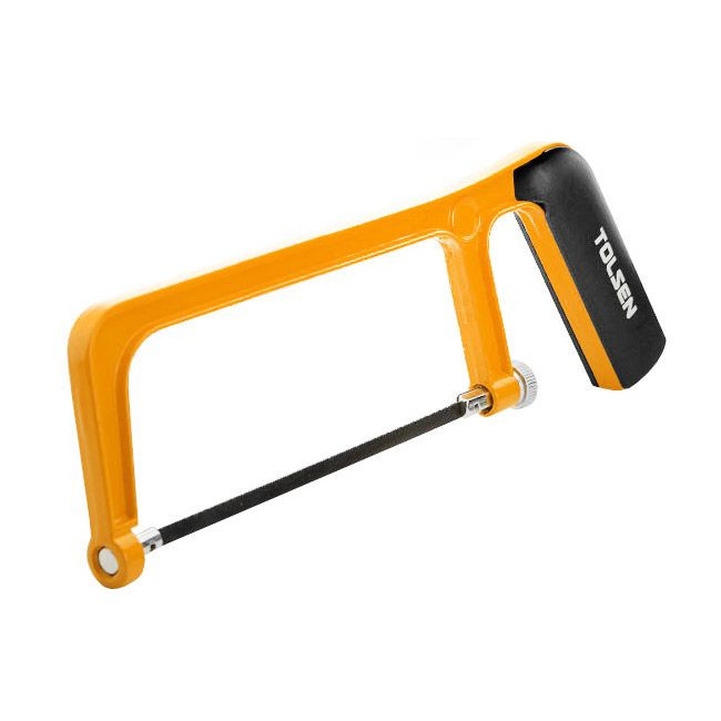 کمان اره چوب و آهن mini با رنگ زرد و دسته آبی