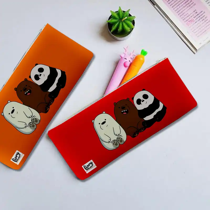 جامدادی مستر راد مدل خرسهای کله فندقی طرح کیوت کارتونی کد fiory 1961