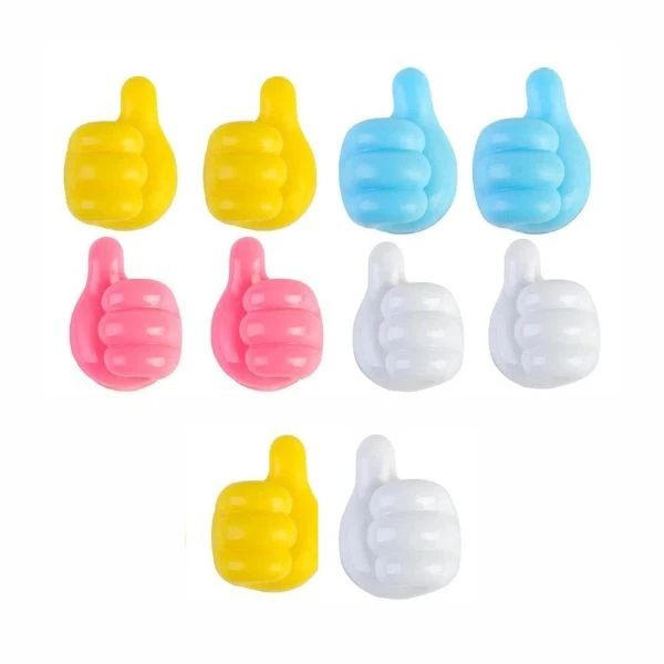 نگهدارنده کابل طرح دست مدل Thumb Hook بسته 10 عددی