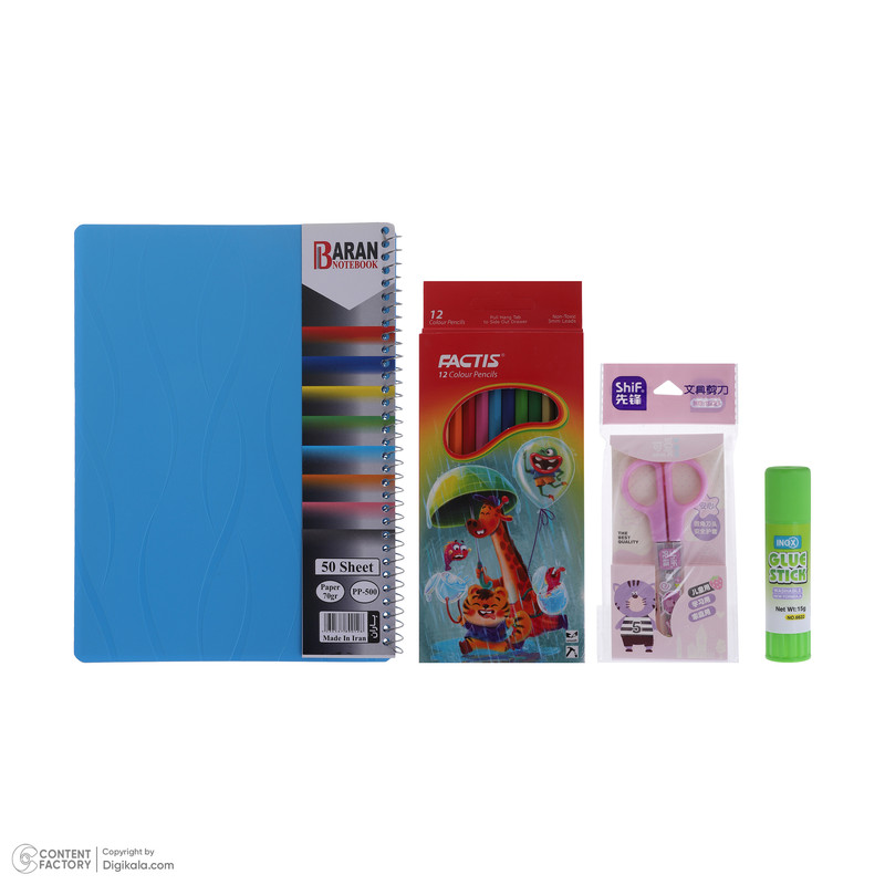 بسته لوازم تحریر فکتیس مدل زنگ هنر