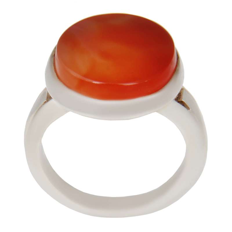 انگشتر نقره مردانه بازرگانی میلادی مدل سنگ عقیق یمانی کد AM_2302