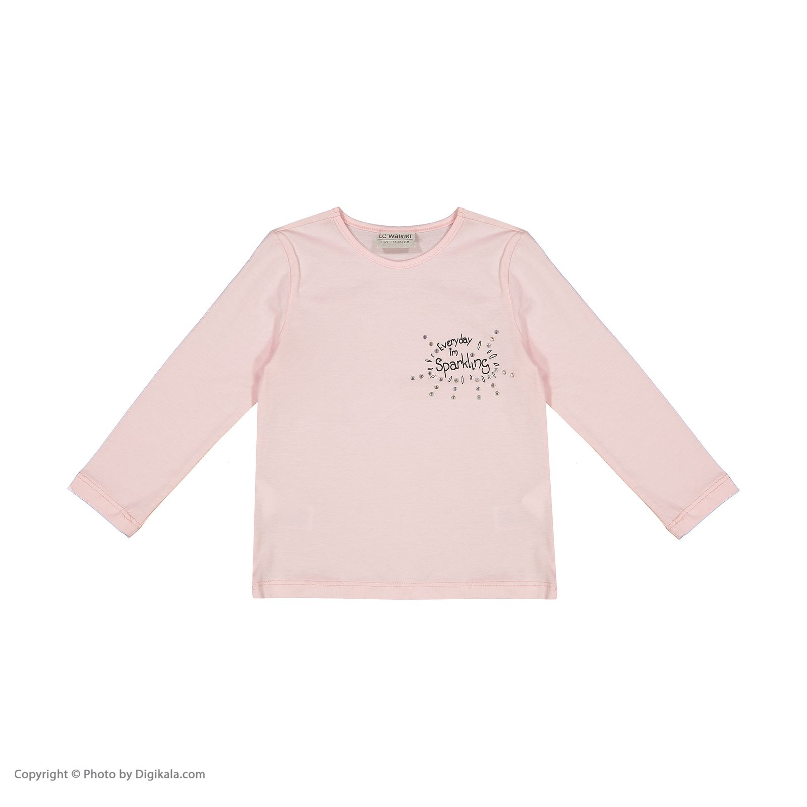 تی شرت دخترانه ال سی وایکیکی مدل W188754Z4-FUT-PINK -  - 2