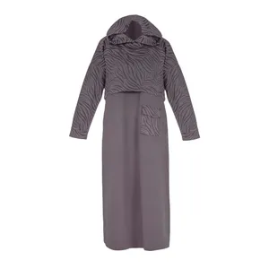 ست رویه و سارافون زنانه بنیس مدل هاله رنگ طوسی