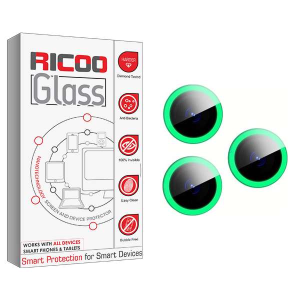 محافظ لنز دوربین ریکو مدل GlassBLACKLIGHT مناسب برای گوشی موبایل اپل iPhone 13 pro max