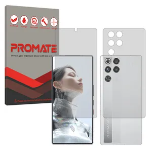 Promate Hydrogel model Matte Screen Protector for ZTE nubia RedMagic 11 Pro (China) mobile phone along with the back protector