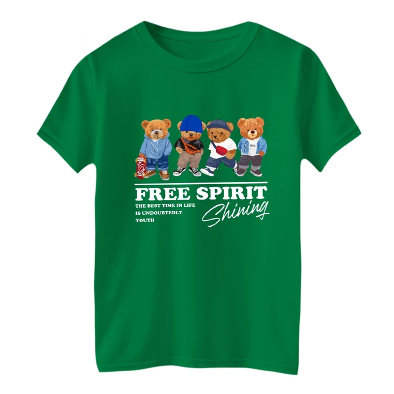 تی شرت آستین کوتاه بچگانه مدل خرس های شیک پوش