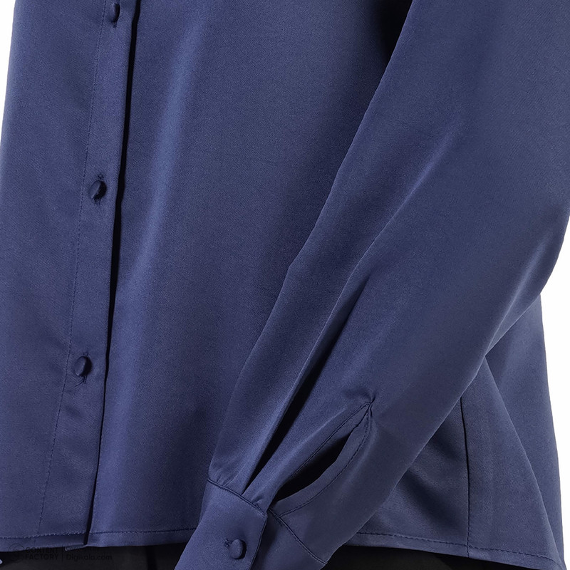 شومیز آستین بلند زنانه مدل 1040450 رنگ سرمه‌ ای