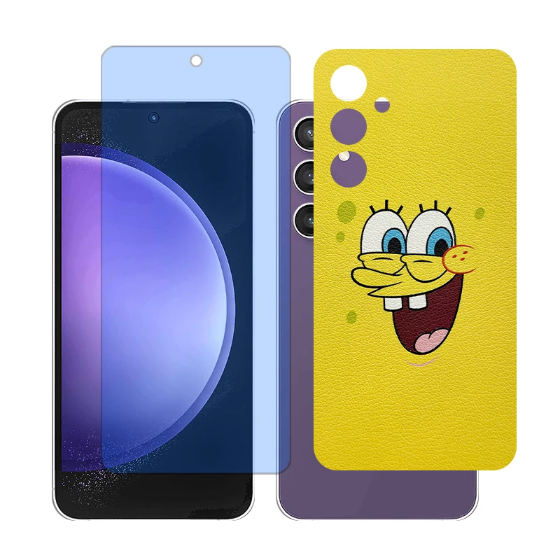 محافظ صفحه نمایش بلوکات گلس مدل Together مناسب برای گوشی موبایل سامسونگ Galaxy S23 FE به همراه برچسب پوششی پشت گوشی 