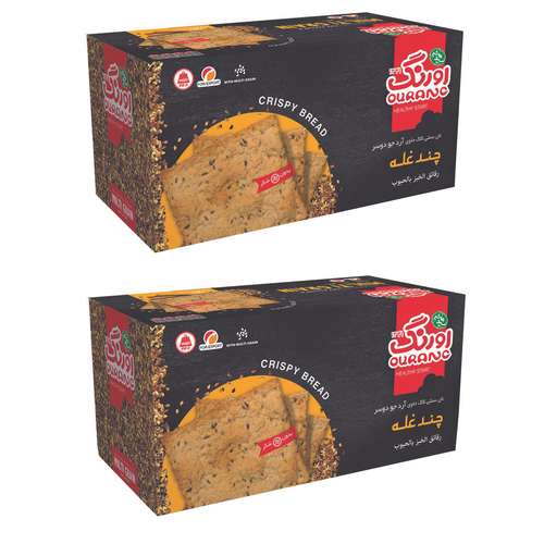 بیسکویت رژیمی بدون شکر چند غله اورنگ - 380 گرم  بسته 2 عددی