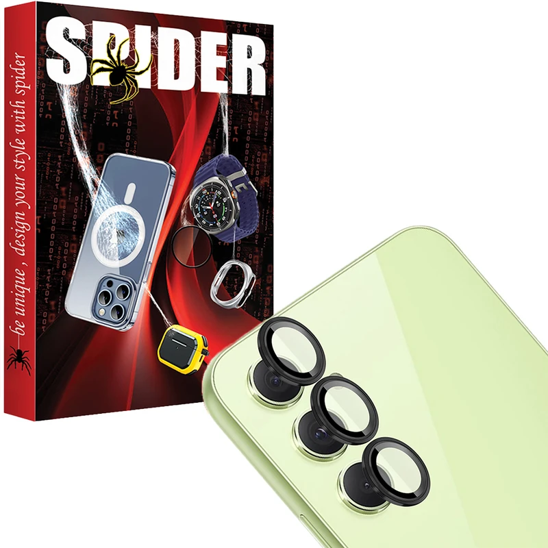 محافظ لنز دوربین اسپایدر مدل Ring Metal مناسب برای گوشی موبایل سامسونگ Galaxy A54