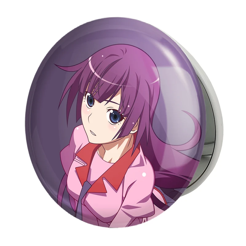 آینه جیبی خندالو طرح هانئکاوا انیمه مونوگاتاری مدل تاشو کد 16183 