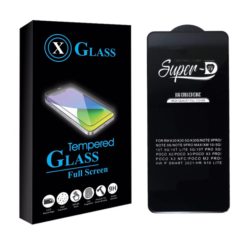 محافظ صفحه نمایش ایکس گلس مدل سوپر دی مناسب برای گوشی موبایل شیائومی POCO X3 PRO