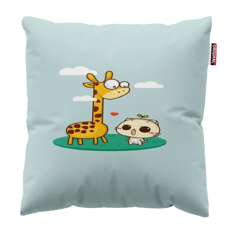 کوسن پاد آفرین مدل زرافه  کد 1575 سایز 30*30 سانتی متر