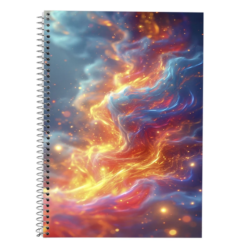 دفتر زبان 50 برگ مدوپد مدل سه خط طرح فانتزی کد DF14464