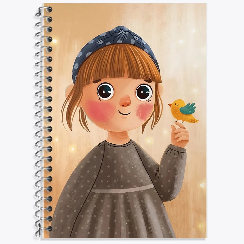 دفتر نت موسیقی 50 برگ خندالو طرح دخترانه کد F7663