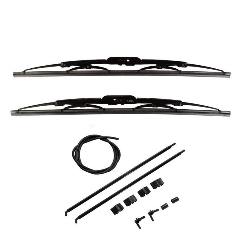 تیغه برف پاک کن جلو خودرو وارون مدل 22+22+CH مناسب برای پژو 405 به همراه مجموعه آب پاش