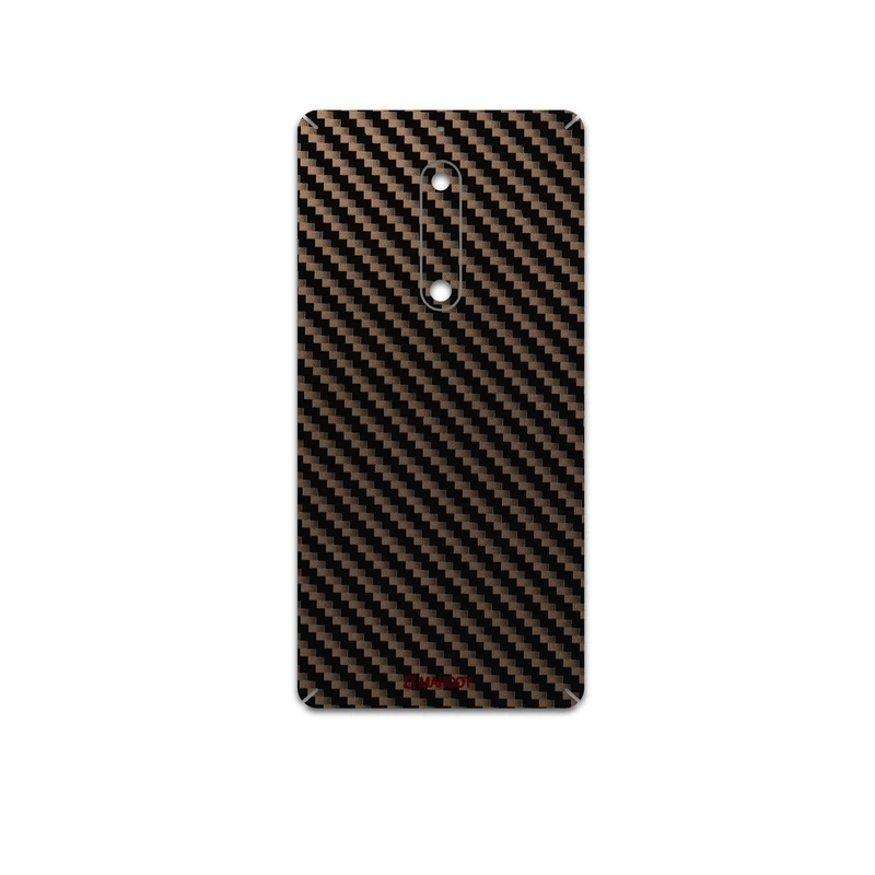 برچسب پوششی ماهوت مدل Glossy-Brown-Fiber مناسب برای گوشی موبایل نوکیا 5