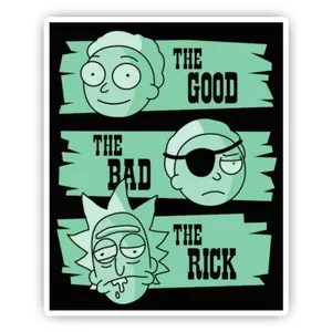 استیکر لپ تاپ و موبایل گوفی طرح ریک و مورتی مدل The Rick 1