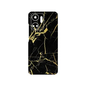 MAHOOT Graphite_Gold_Marble Cover Sticker for Honor X7a