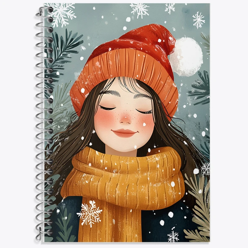 دفتر زبان 50 برگ خندالو مدل دو خط طرح دخترانه کد F8369