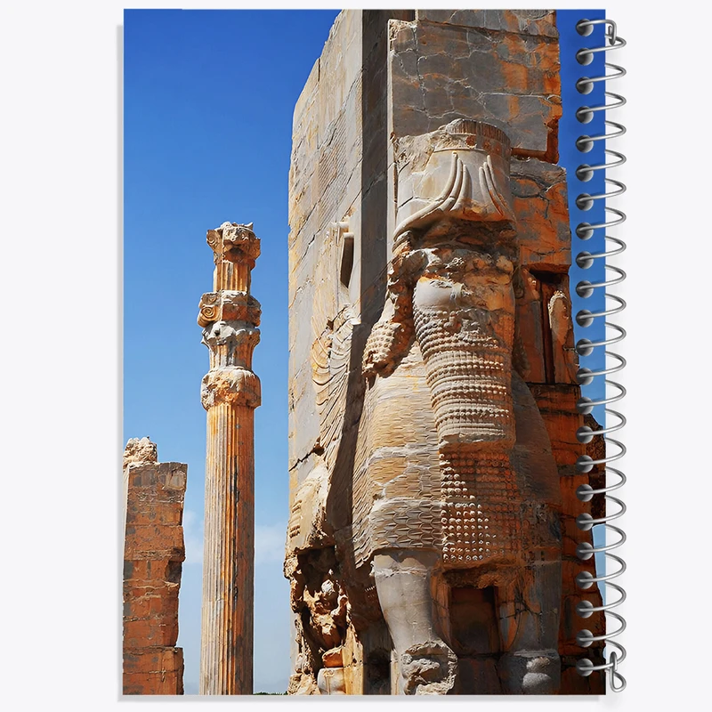 دفتر مشق 100 برگ خندالو طرح تخت جمشید کد F6343