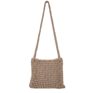 کیف رودوشی بافتنی طرح حصیر