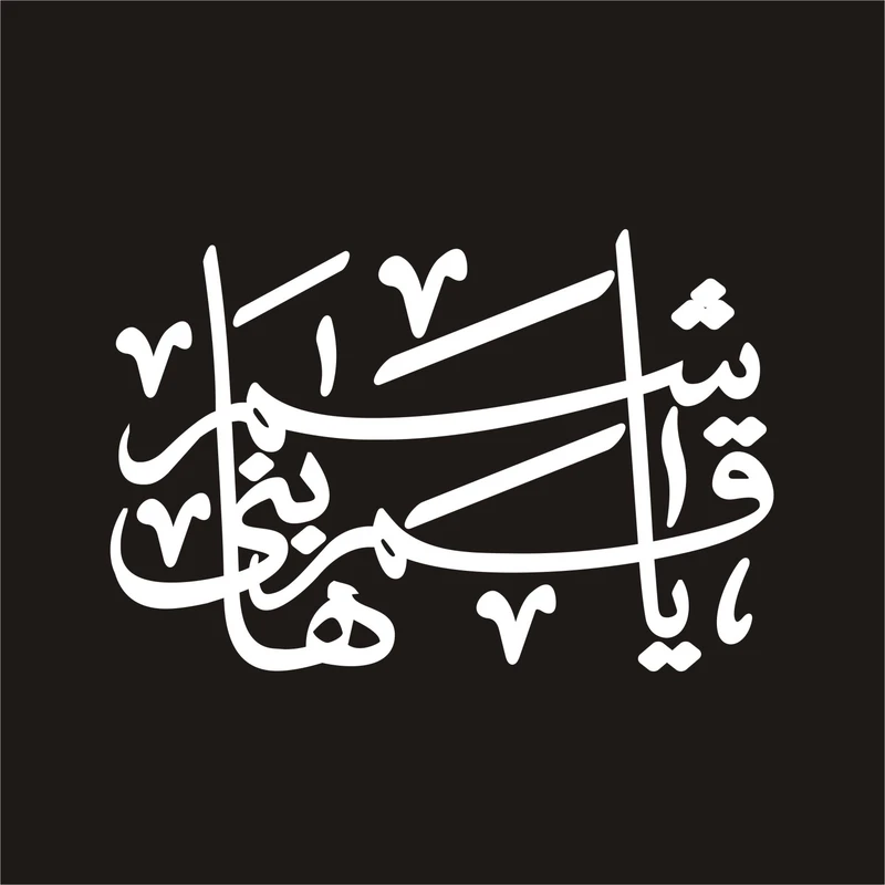 برچسب بدنه خودرو لیزارد مدل مذهبی طرح قمر بنی هاشم ع کد LZD-026
