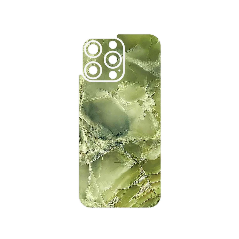برچسب پوششی ماهوت مدل Green_Crystal_Marble مناسب برای گوشی موبایل اپل iPhone 15 Pro Max