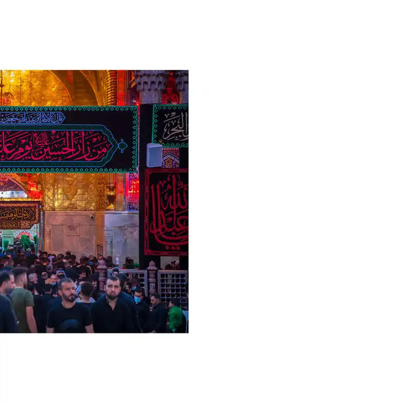 پرچم مدل کتیبه تابلویی طرح ایوان کربلا کد 6976S