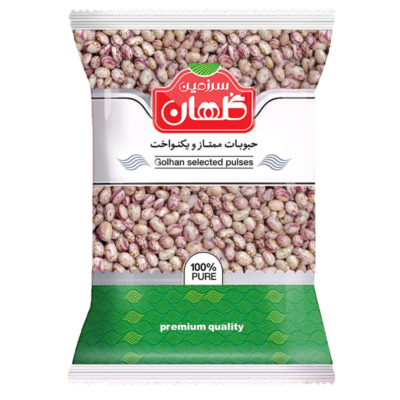 لوبیا چیتی سرزمین گلهان - 500 گرم