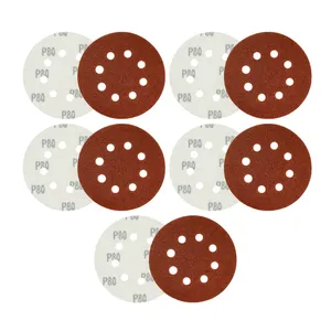 سنباده پشت کرکی مدل P80_125mm مجموعه 10 عددی
