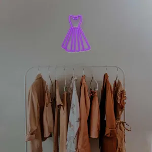 چراغ دیواری نئون دیزاین طرح Women-Clothes_PR