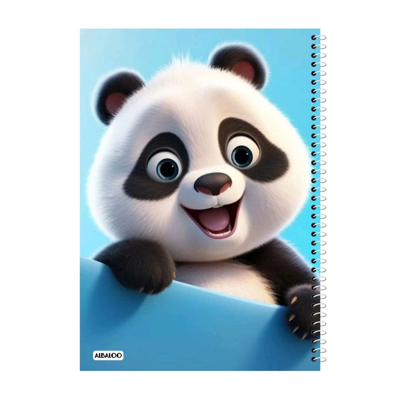 دفتر نقاشی 50 برگ آلبالو طرح پاندا فانتزی کد 2104