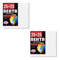 بوم نقاشی مربع بهتا مدل A25 سایز 25 &times; 25 سانتی&zwnj;متر بسته 2 عددی