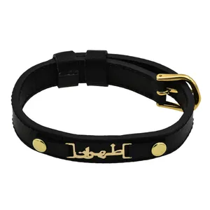 دستبند طلا 18 عیار مردانه مدل طهران P507