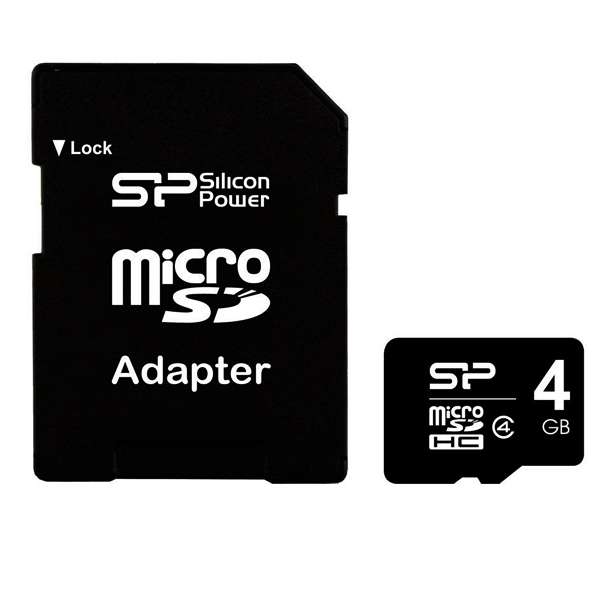 کارت حافظه microSDHC سیلیکون پاور مدل Elite کلاس 4ظرفیت 4 گیگابایت به همراه با آداپتور SD کارت حافظه microSDHC سیلیکون پاور مدل Elite کلاس 4ظرفیت 4 گیگابایت به همراه با آداپتور SD