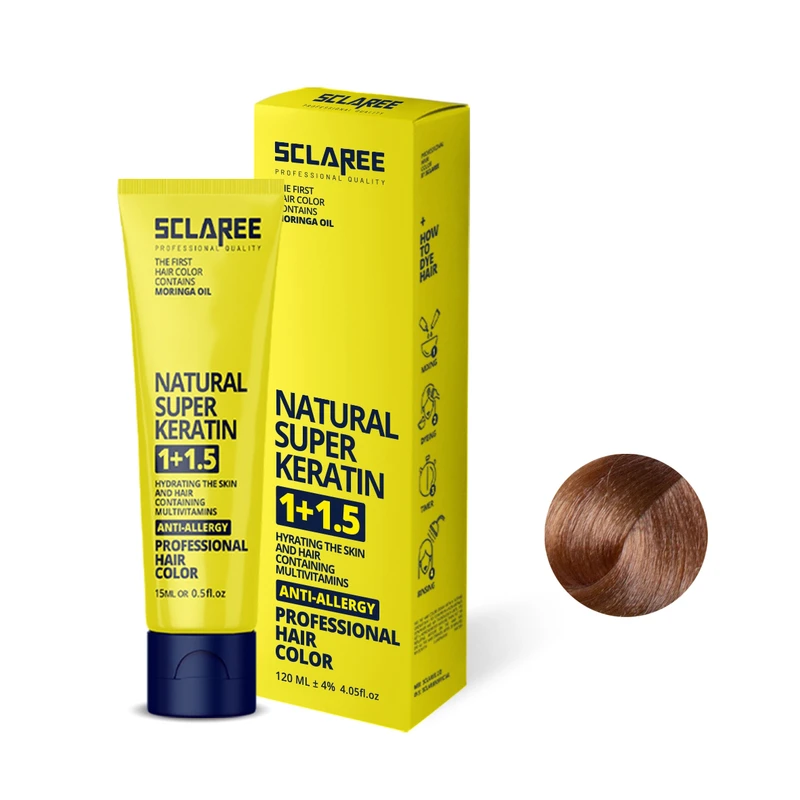 رنگ مو اسکلاره شماره 8.31 حجم 120 میلی لیتر رنگ بلوند بژ روشن