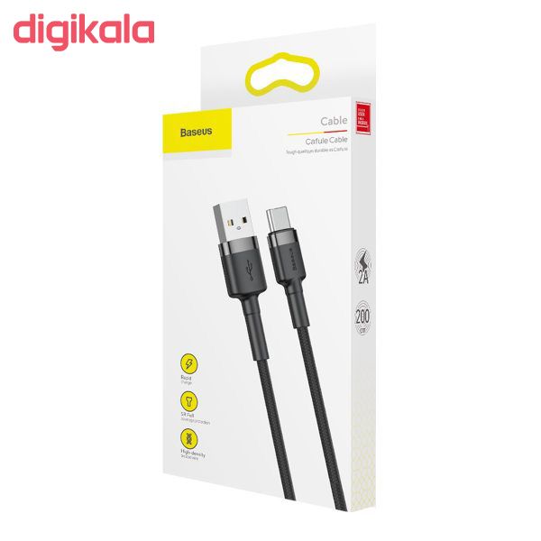 مشخصات قیمت و خرید کابل تبدیل Usb به Usb C باسئوس مدل Catklf Cg1 Cafule طول 2 متر دیجی کالا