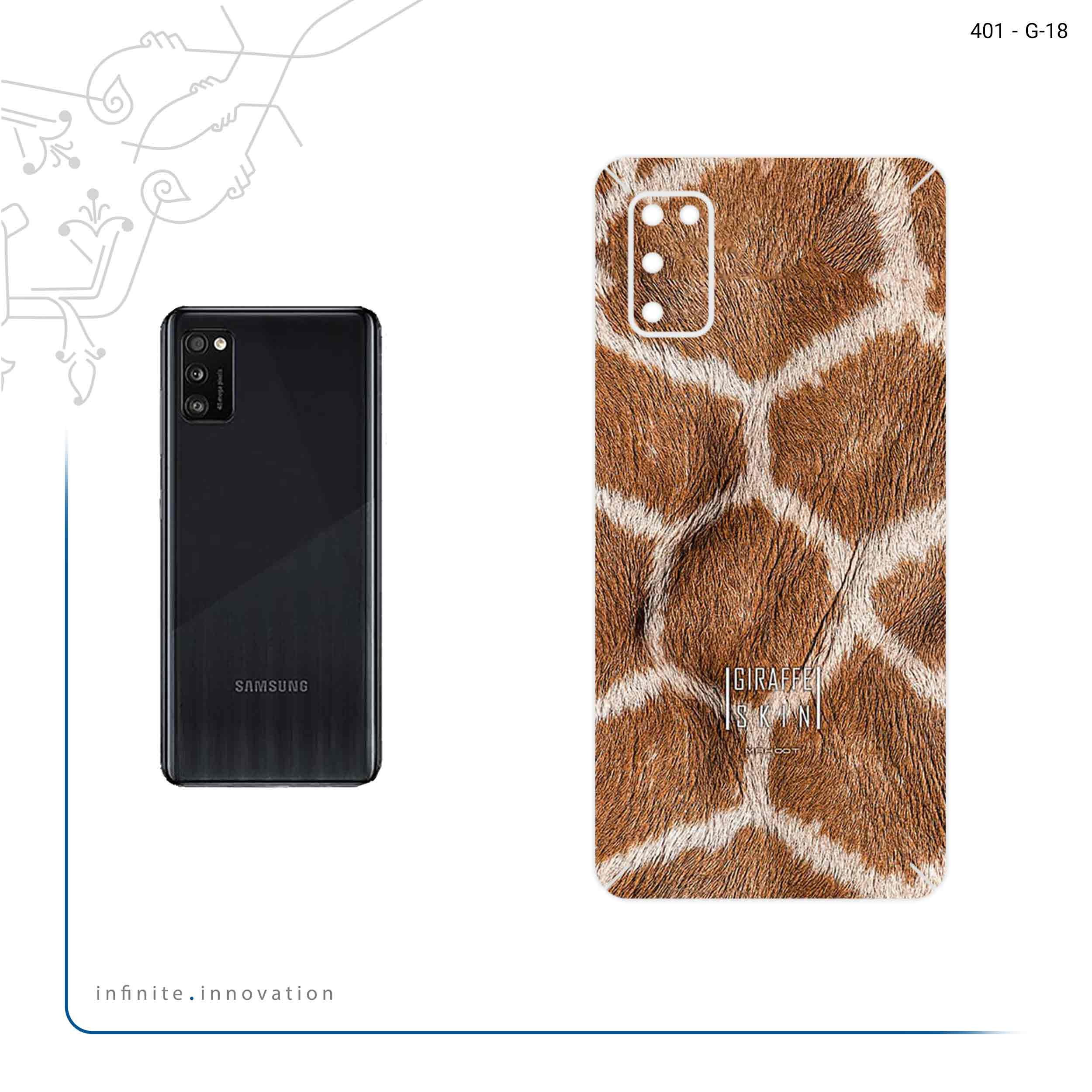 برچسب پوششی ماهوت مدل Giraffe Skin مناسب برای گوشی موبایل سامسونگ Galaxy A41