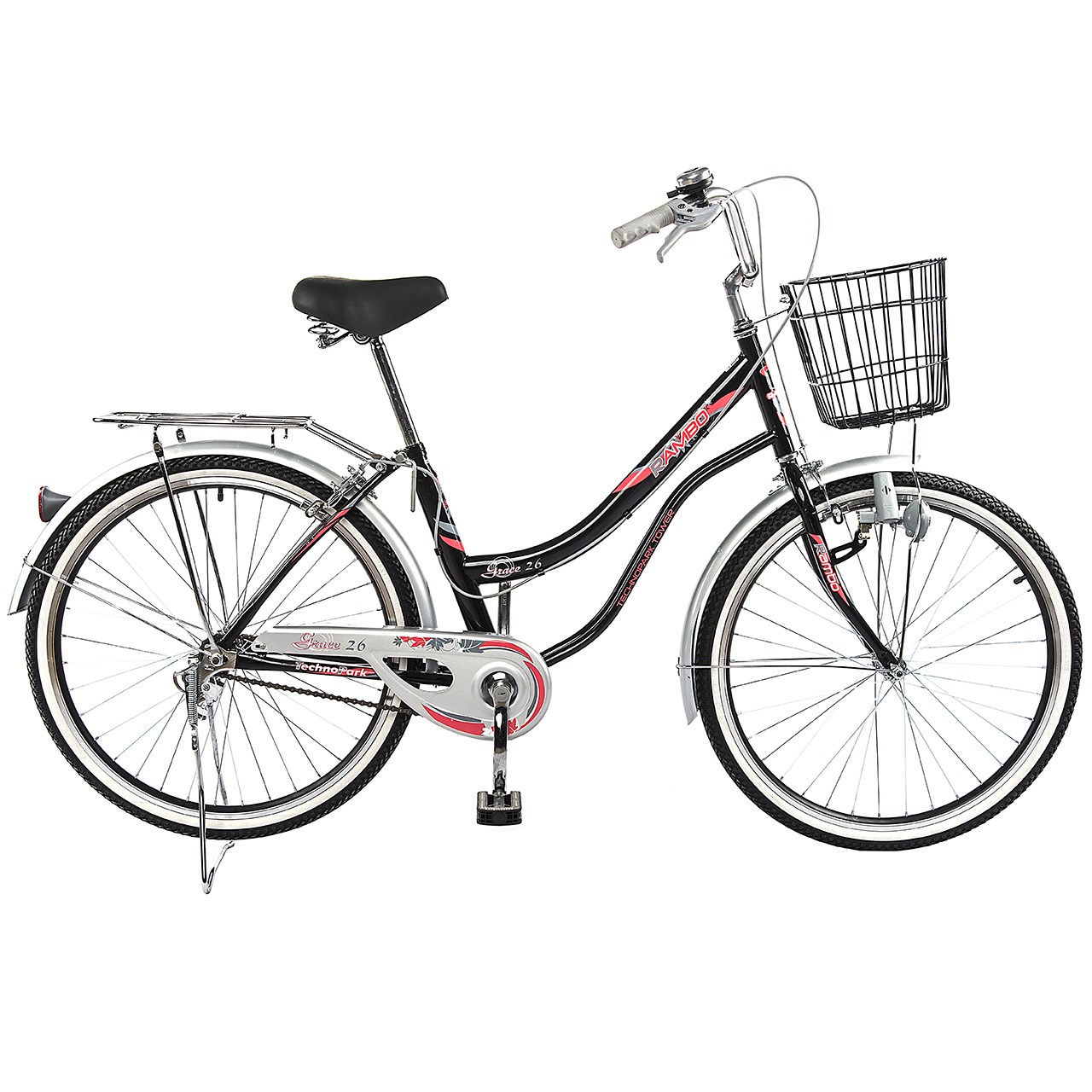 دوچرخه شهری رمبو مدل KM0012 سایز 26 - سایز فریم 14