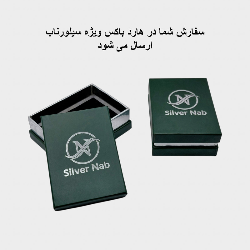 گردنبند نقره زنانه سیلور ناب مدل اوال کد SN-M006