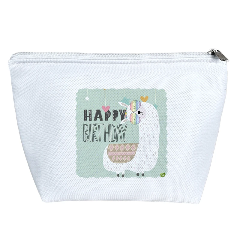 کیف لوازم آرایش دخترانه خندالو مدل تولدت مبارک Happy Birth Day کد 2793
