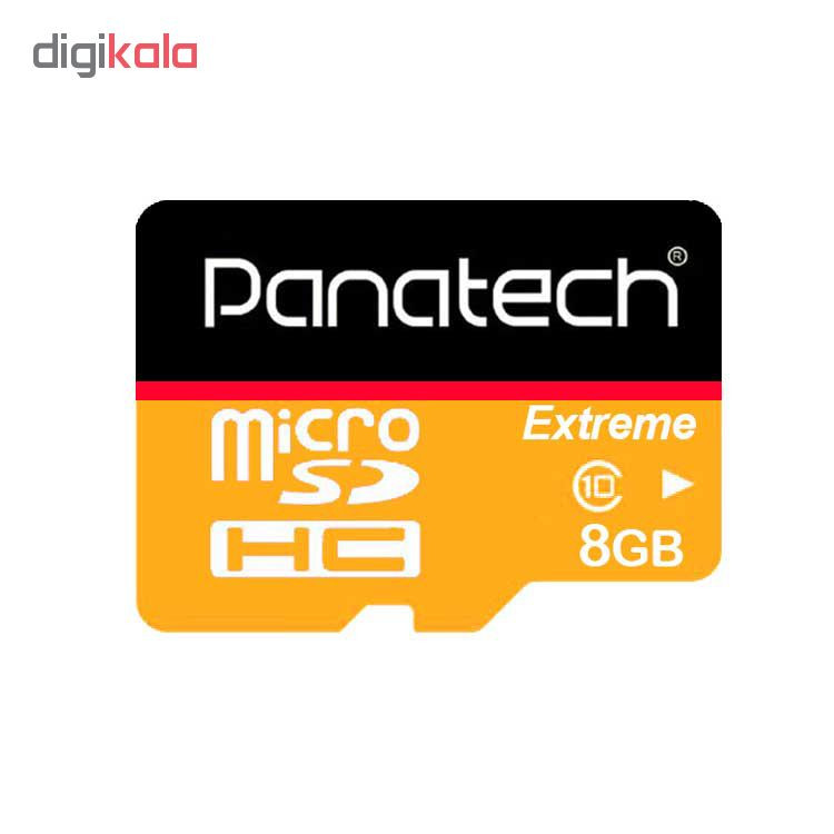کارت حافظه microSDHC پاناتک کلاس 10 استاندارد سرعت 30 MBps ظرفیت 8 گیگابایت