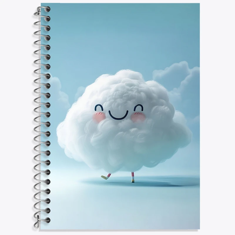 دفتر لغت 50 برگ خندالو طرح ابر کیوت کد N4073