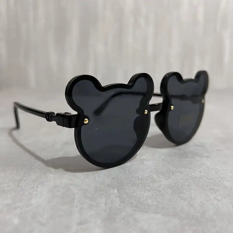 عینک آفتابی بچگانه مدل تدی شفاف کد BLK KK 66