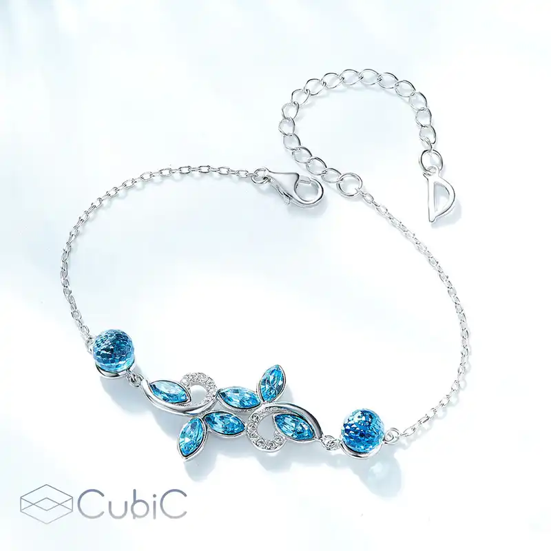 دستبند نقره زنانه کوبیک مدل QB-3505