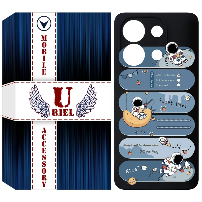 کاور یوریل مدل KSH کد 18 طرح فضانورد مناسب برای گوشی موبایل شیائومی Redmi Note 13 4G