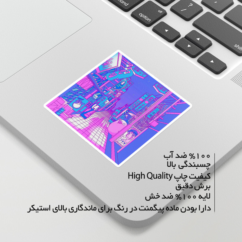 استیکر لپ تاپ ماسا دیزاین طرح ANIME مدل STKA00148