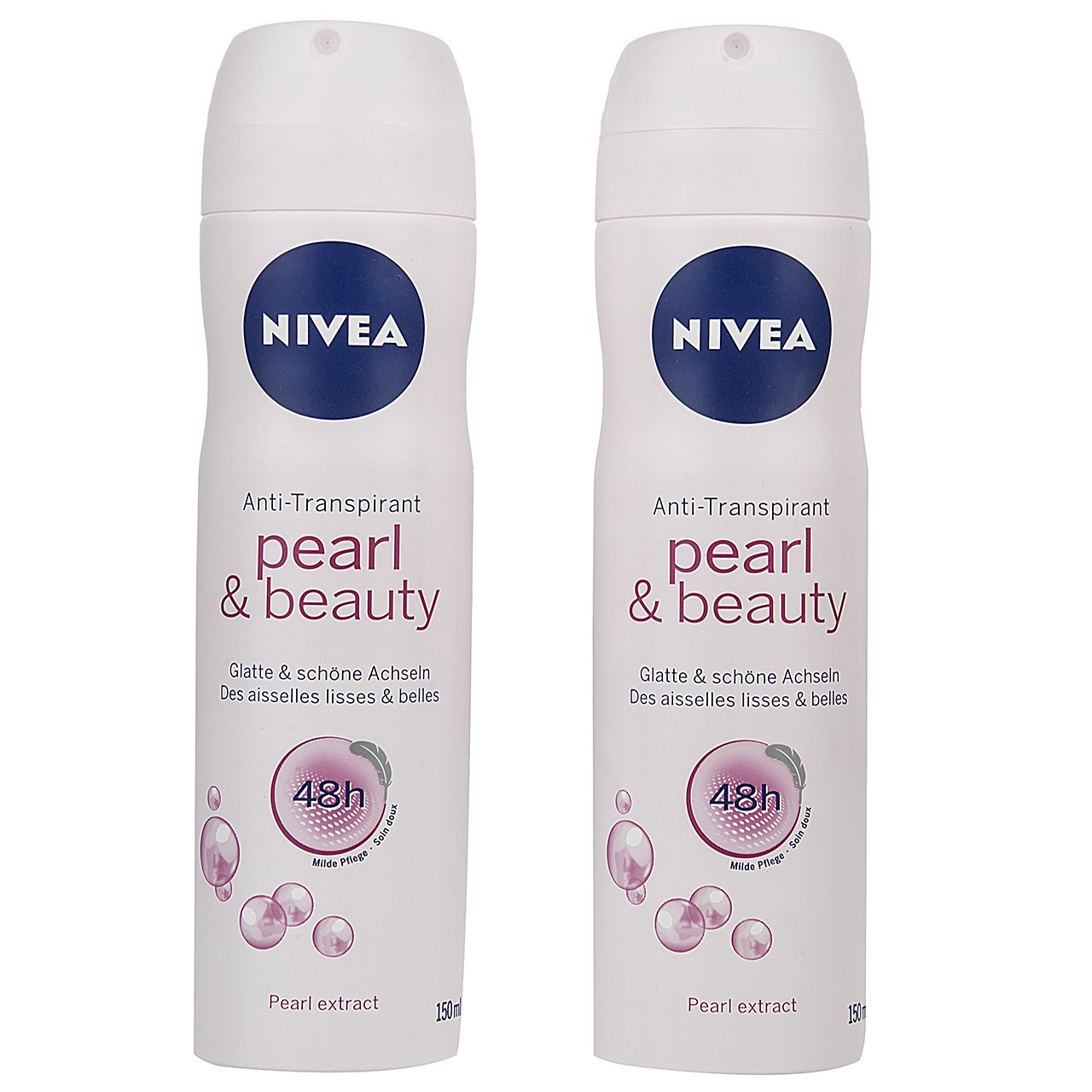 پک اسپری زنانه نیوآ مدل Pearl Beauty حجم 150 میلی لیتر- 2 عددی