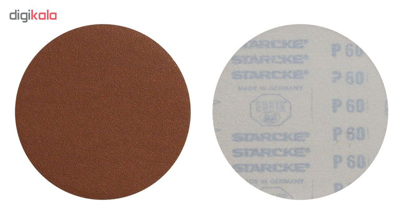 سنباده پشت کرکی استارک 12.5 سانتی متری زبری 60 مدل C125P60N بسته 10 عددی